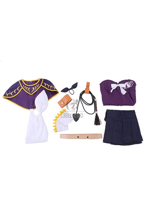 Anime Fairy Tail Lucy Heartphilia Purple Battle Suit Cosplay Costume 4 Anime Fairy Tail Lucy Heartphilia Purple Battle Suit Cosplay Costume - Image 4