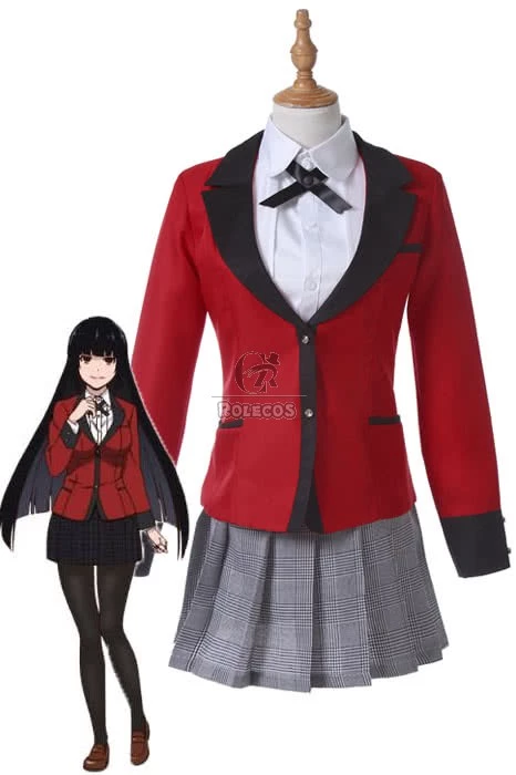 Kakegurui Yumeko Jabami Uniform Cosplay Costumes 1 Kakegurui Yumeko Jabami Uniform Cosplay Costumes