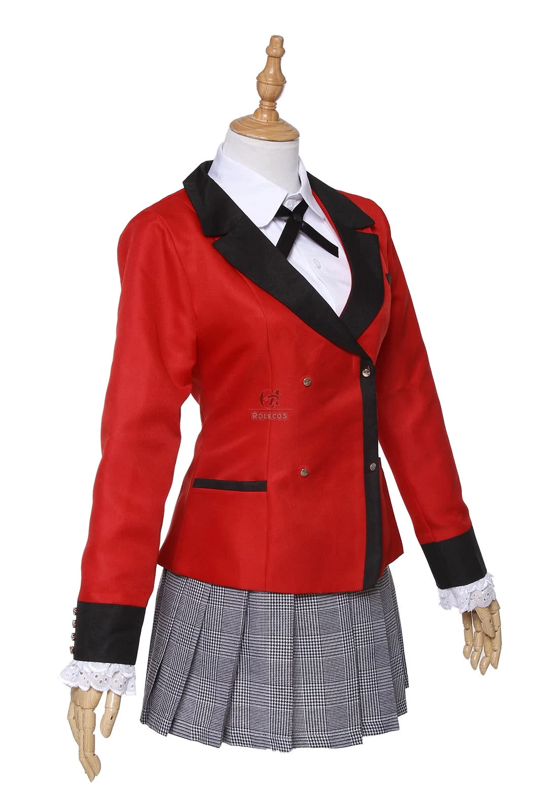Kakegurui Momobami Kirari Red Uniform Cosplay Costumes 3 Kakegurui Momobami Kirari Red Uniform Cosplay Costumes - Image 3