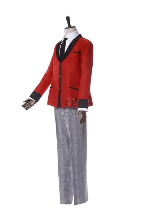 Kakegurui Ryouta Suzui Red Uniform Cosplay Costumes 2 Kakegurui Ryouta Suzui Red Uniform Cosplay Costumes - Image 2