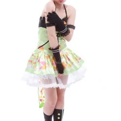 Love Live! Video Game Awaken Hanayo Koizumi Cosplay Costumes Green Dresses -Anime Costumes store online cc396a 27