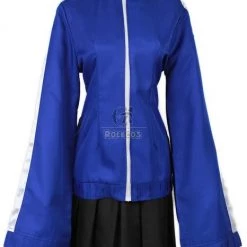 Blue Japanese School Girl Custome of Ene Character in the MekakuCity Actors