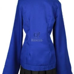 Blue Japanese School Girl Custome of Ene Character in the MekakuCity Actors -Anime Costumes store online cc423 3