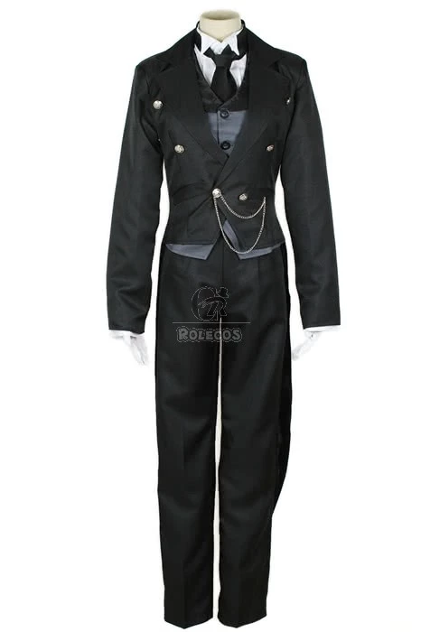 Black Butler Sebastian Michaelis Cosplay Costumes 2 Black Butler Sebastian Michaelis Cosplay Costumes - Image 2