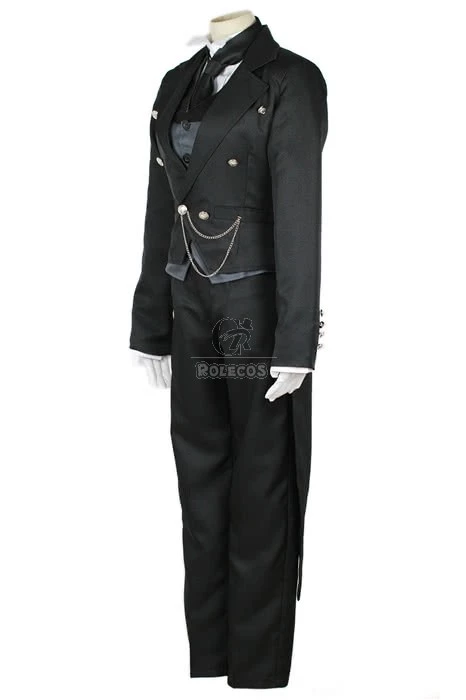 Black Butler Sebastian Michaelis Cosplay Costumes 3 Black Butler Sebastian Michaelis Cosplay Costumes - Image 3