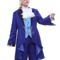 Ciel Phantomhive Cosplay Costume blue uniform with special design -Anime Costumes store online cc433 l 11