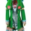 Date a Live of Hermit Cosplay Costume Green Coat