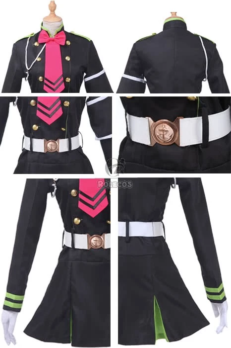 Seraph of the End Hiiragi Shinoa Cosplay Costumes 6 Seraph of the End Hiiragi Shinoa Cosplay Costumes - Image 6