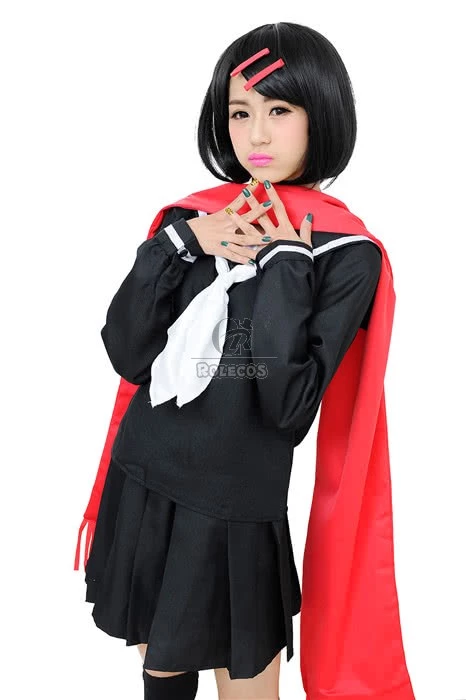 Kagerou Project Tateyama Ayano Black School Uniform Dress Cosplay Costume 3 Kagerou Project Tateyama Ayano Black School Uniform Dress Cosplay Costume - Image 3