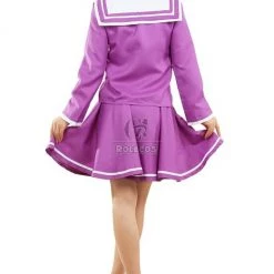 No Game NO Life Shiro Purple Sailor Cosplay Costumes -Anime Costumes store online cc523 4