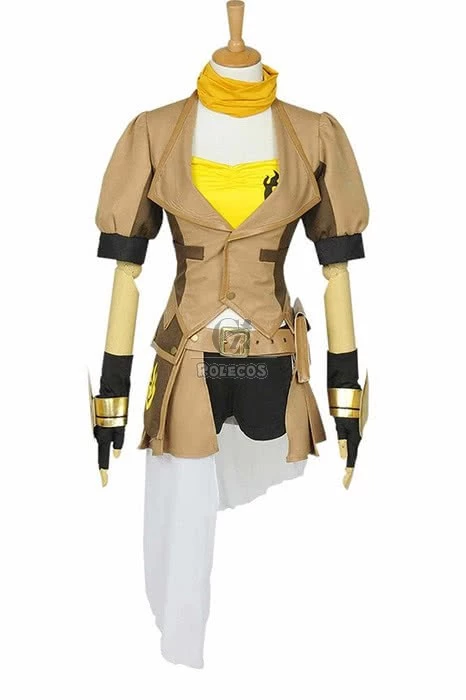 Yang Xiao Yellow Uniform Cosplay Costumes 2 Yang Xiao Yellow Uniform Cosplay Costumes - Image 2