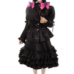 Date A Live Tokisaki Kurumi Cosplay Costumes Black Make You So Sexy