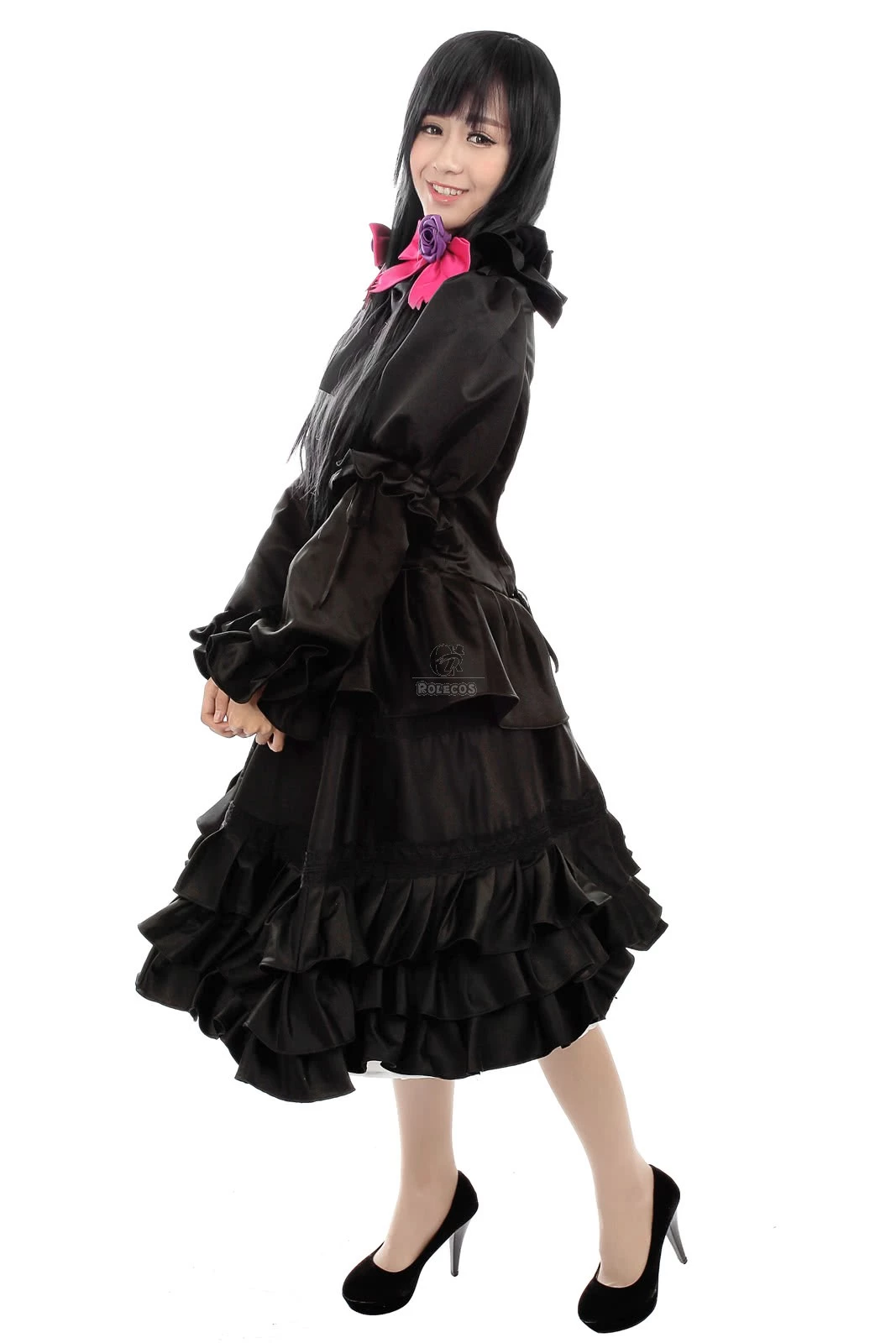 Date A Live Tokisaki Kurumi Cosplay Costumes Black Make You So Sexy 2 Date A Live Tokisaki Kurumi Cosplay Costumes Black Make You So Sexy - Image 2