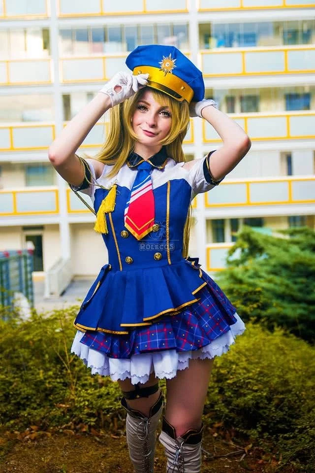 Love Live! Kotori Minami Cosplay Costume Blue Policewoman 4 Love Live! Kotori Minami Cosplay Costume Blue Policewoman - Image 4
