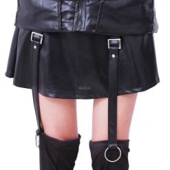 Tokyo Ghoul Touka Kirishima Black Leather Turnouts Cosplay Costume -Anime Costumes store online cc92 10 1