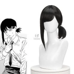 Chainsaw Man Kobeni Higashiyama Short Black Cosplay Wigs