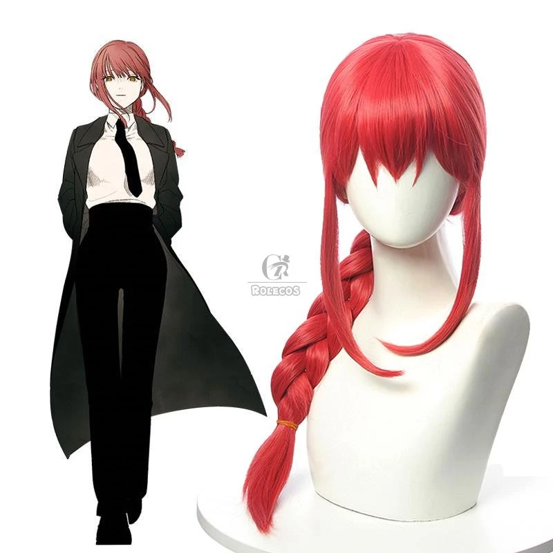 Chainsaw Man Makima Orange Weave Cosplay Wigs 1 Chainsaw Man Makima Orange Weave Cosplay Wigs