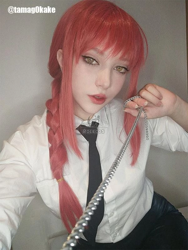 Chainsaw Man Makima Orange Weave Cosplay Wigs 2 Chainsaw Man Makima Orange Weave Cosplay Wigs - Image 2