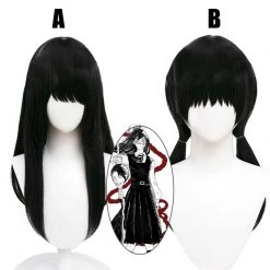 Chainsaw Man Mitaka Asa Black Cosplay Wigs