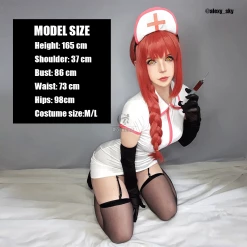 Chainsaw Man Power/Makima Nurse Cosplay Costume -Anime Costumes store online chainsaw man powermakima nurse cosplay costume 1