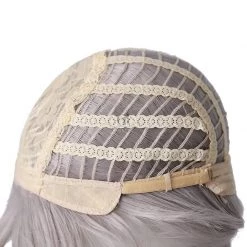 Chainsaw Man Quanxi Long Grey Cosplay Wigs -Anime Costumes store online chainsaw man quanxi long grey ponytail cosplay wigs10