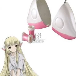 Anime Chobits Cosplay Accessory Elda Chii's Ears And Hair Beads Set