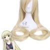 Chobits Chii Supper Long Straight Beige Blonde Anime Cosplay Wigs