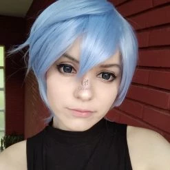Ayanami Rei Short Light Blue Cosplay Wigs