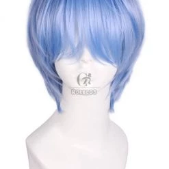 Ayanami Rei Short Light Blue Cosplay Wigs -Anime Costumes store online cw183 1 1