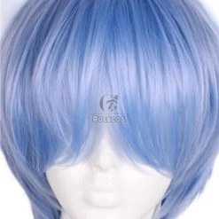 Ayanami Rei Short Light Blue Cosplay Wigs -Anime Costumes store online cw183 4 1