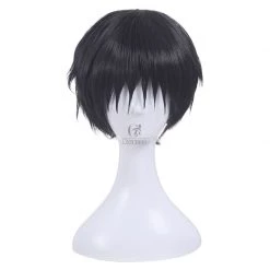 Haikyū!! Tobio Kageyama Short Black Anime Cosplay Wigs -Anime Costumes store online cw221 1 2