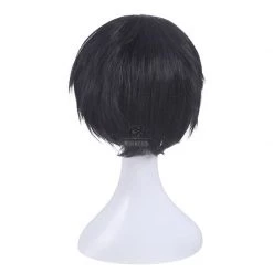 Haikyū!! Tobio Kageyama Short Black Anime Cosplay Wigs -Anime Costumes store online cw221 4