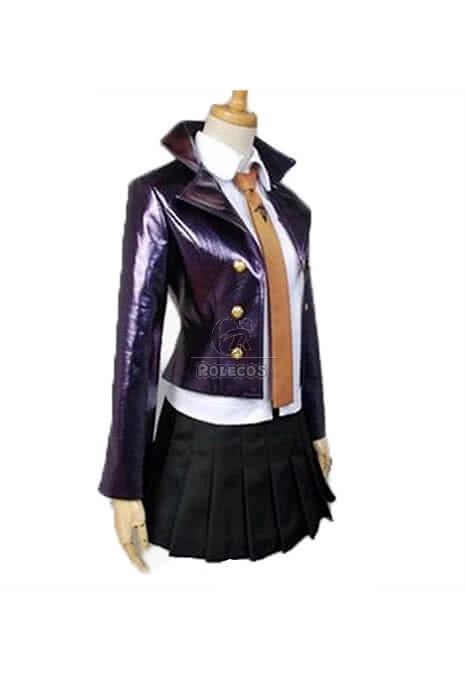 Danganronpa Kyouko Kirigiri Deep Purple Short Dress Cosplay suits 3 Danganronpa Kyouko Kirigiri Deep Purple Short Dress Cosplay suits - Image 3