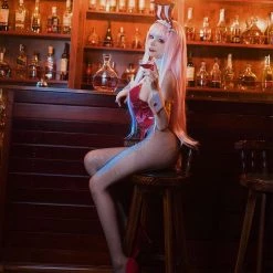 DARLING in the FRANXX Anime Cosplay Costumes 02 Zero Two Bunny Girl Cosplay Costume -Anime Costumes store online darling in the franxx anime cosplay costumes 02 zero two bunny girl cosplay costume 2 1