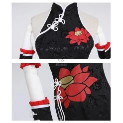 Date A Live Kurumi Tokisaki Cheongsam Cosplay Costume -Anime Costumes store online date a live kurumi tokisaki cheongsam cosplay costume 4
