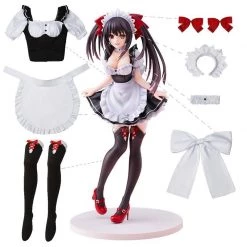 Date A Live Kurumi Tokisaki Maid Cosplay Costume -Anime Costumes store online date a live kurumi tokisaki maid cosplay costume 6