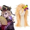 Demon slayer Douma Blonde Long Cosplay Wigs