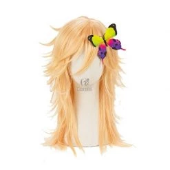 Demon slayer Douma Blonde Long Cosplay Wigs -Anime Costumes store online demon slayer douma blonde long cosplay wigs 2