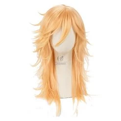 Demon slayer Douma Blonde Long Cosplay Wigs -Anime Costumes store online demon slayer douma blonde long cosplay wigs 4