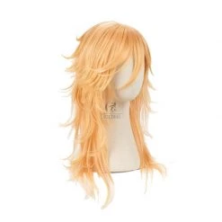 Demon slayer Douma Blonde Long Cosplay Wigs -Anime Costumes store online demon slayer douma blonde long cosplay wigs 5
