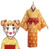 Demon Slayer Entertainment District Arc Zenitsu Agatsuma kimono Cosplay Costume