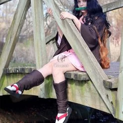 Demon Slayer / Kimetsu no Yaiba Nezuko Kamado kimono Cosplay Costume -Anime Costumes store online demon slayer kimetsu no yaiba nezuko kamado kimono cosplay costume