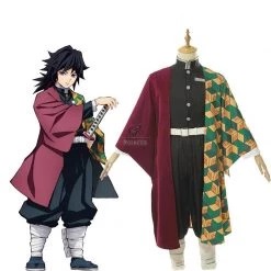 Demon Slayer / Kimetsu no Yaiba Tomioka Giyuu Kimono Cosplay Costume -Anime Costumes store online demon slayer kimetsu no yaiba tomioka giyuu kimono cosplay costume 9