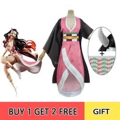 Demon Slayer Nezuko Kamado New Form Kimono Cosplay Costume