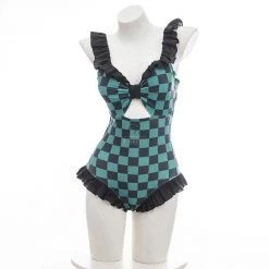 Demon Slayer Tanjirou Kamado Swimsuit Cosplay Costume -Anime Costumes store online demon slayer tanjirou kamado swimsuit cosplay costume2