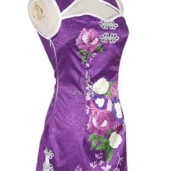 Love Live! Tojo Nozomi Purple Qipao Cosplay Costume 11 Love Live! Tojo Nozomi Purple Qipao Cosplay Costume -Anime Costumes store online dg 0161 2m 3 1