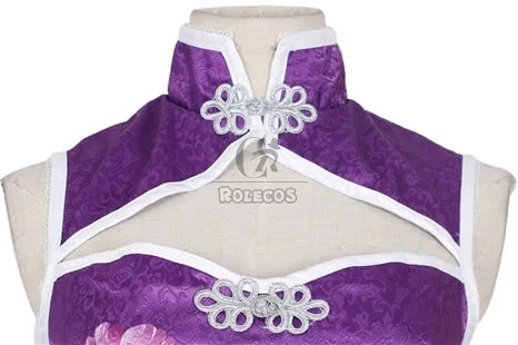 Love Live! Tojo Nozomi Purple Qipao Cosplay Costume 8 Love Live! Tojo Nozomi Purple Qipao Cosplay Costume - Image 8