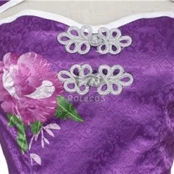 Love Live! Tojo Nozomi Purple Qipao Cosplay Costume 13 Love Live! Tojo Nozomi Purple Qipao Cosplay Costume -Anime Costumes store online dg 0161 2m 7 1
