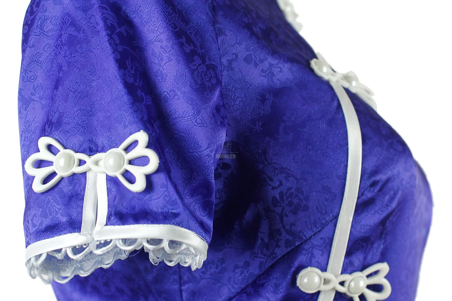 Love Live! Umi Sonoda Blue Printing Qipao Cosplay Costume 8 Love Live! Umi Sonoda Blue Printing Qipao Cosplay Costume - Image 8