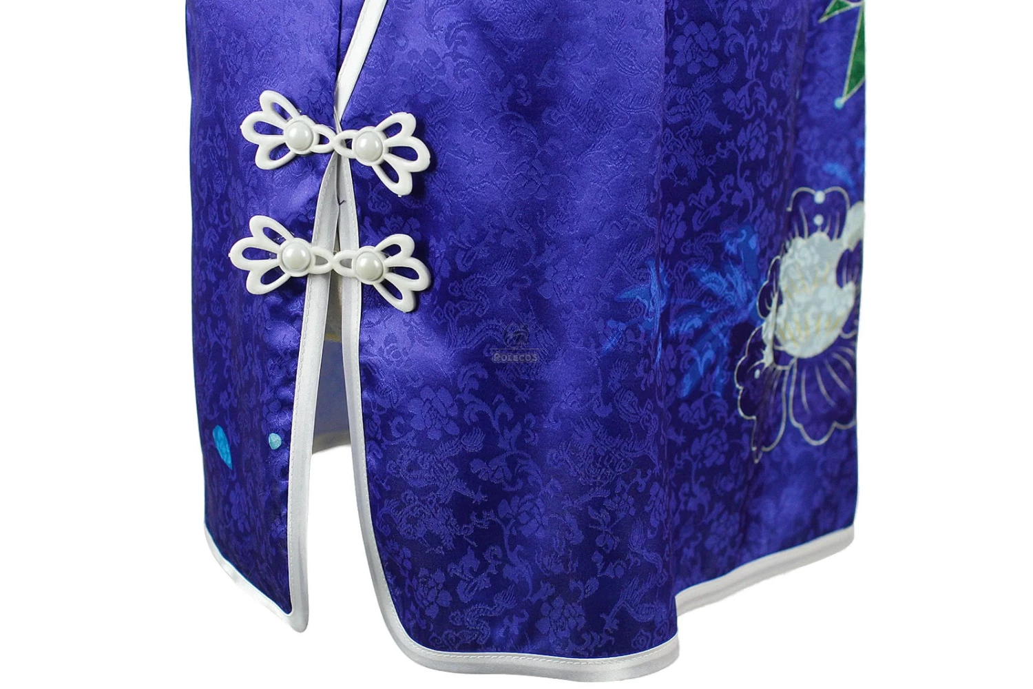 Love Live! Umi Sonoda Blue Printing Qipao Cosplay Costume 7 Love Live! Umi Sonoda Blue Printing Qipao Cosplay Costume - Image 7